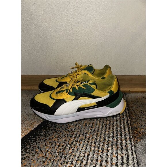 Puma Porsche Shoes Legacy Mirage Sport Asphalt Motorsport Yellow Men's Size 13 - Picture 3 of 6